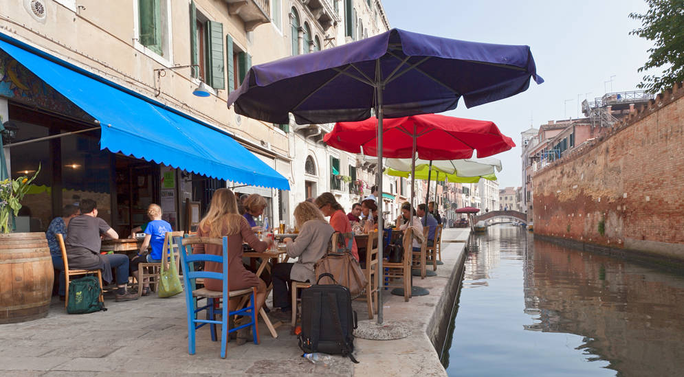 Restaurants dans le quartier de Cannaregio Venise