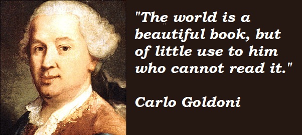 Citation de Carlo Goldoni à Venise