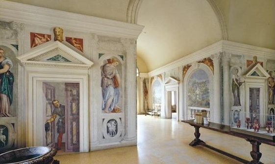 Trompes l'oeil de Véronèse dans la villa Barbaro 